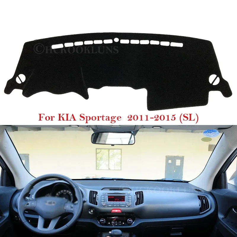 Dashboard Cover Protective Pad for Kia Sportage 2011 2012 2013 2014 2015 SL Car Accessories Dash - Automotive LED Light