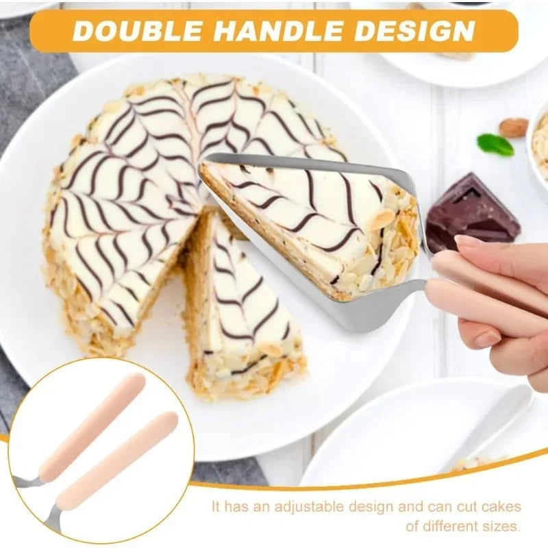 Fudge Dessert Slicing Processing Kitchen Tools Birthday Cake Slicer Cutter Triangular Stainless  - Automotive LED Light