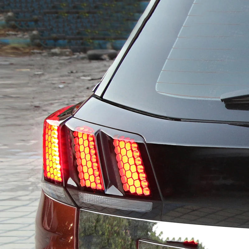 For Peugeot 3008 GT 2016 2017 2018 2019 2020 2021 2022 2023 Car Rear Tail Light Lamp Honeycomb 3 - Automotive LED Light