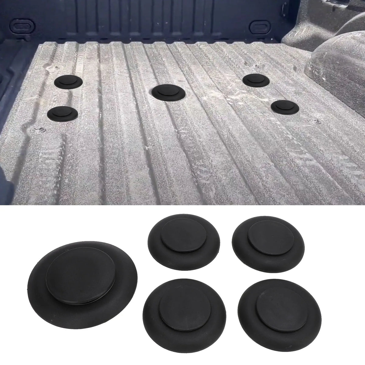 Trailer Fifth Wheel Hitch Puck Cover Plug Trim Ring Kit BC3Z 99000A25 A for F‑450 F‑550 Super Du - Automotive LED Light