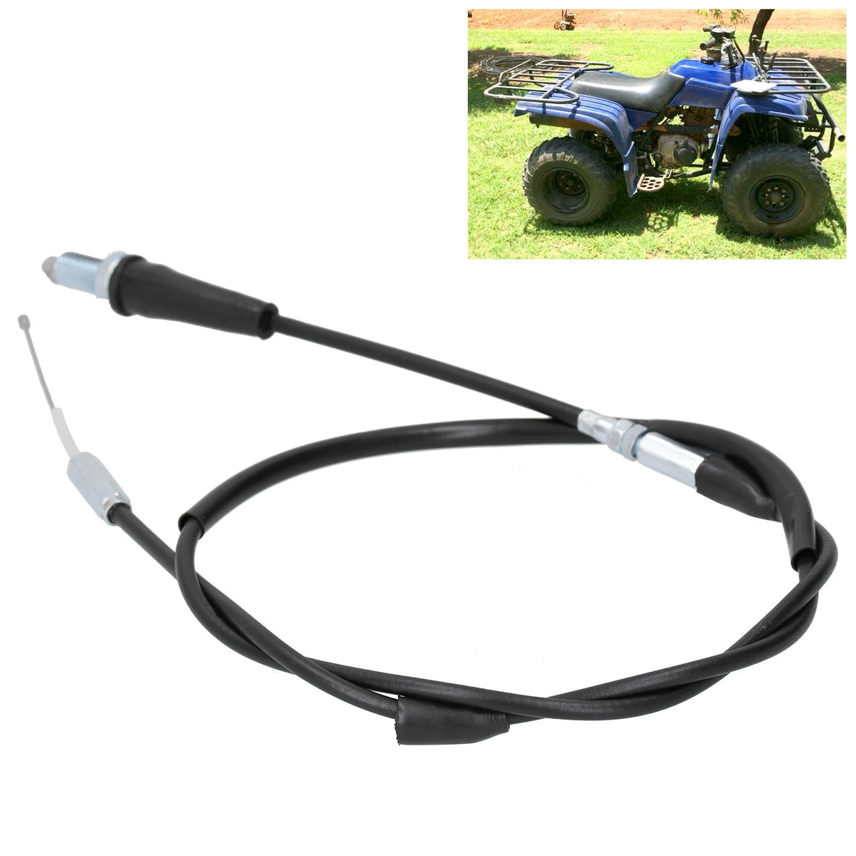 Throttle Cable Assembly Accessories Fit for Yamaha Bear Tracker 250/Wolverine 350/Kodiak 400/Big - Automotive LED Light
