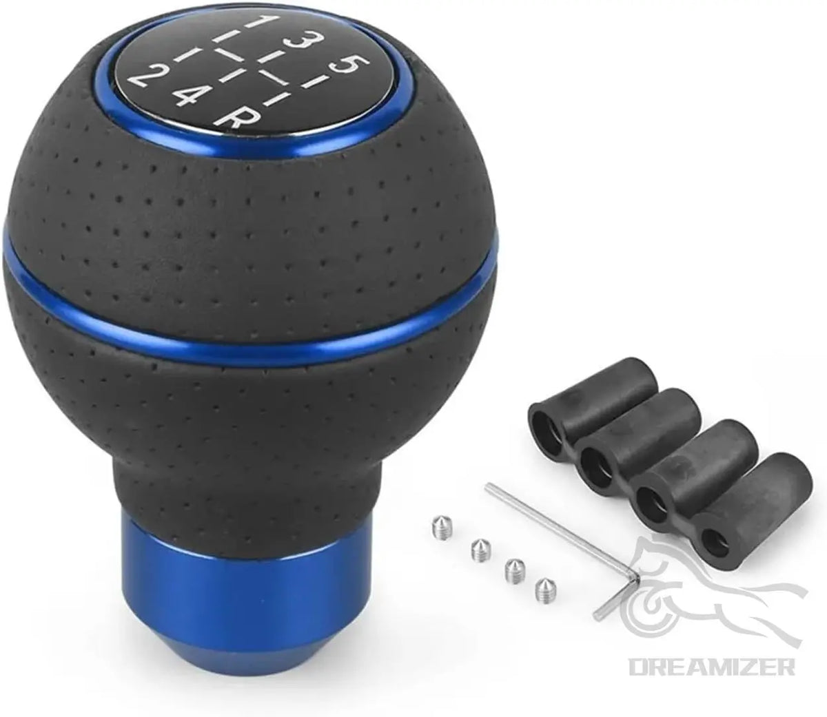 Universal Blue Car Gear Shift Knob 5 Speed for M8 M10 M11 M12 Shift Lever Gear Level Knob Shift  - Automotive LED Light