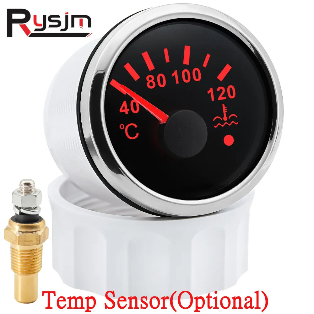High Quality 52 mm 40~120 Celsius Boat Car Digital Water Temperature Gauge Auto Car Water Temp M - Automotive LED Light