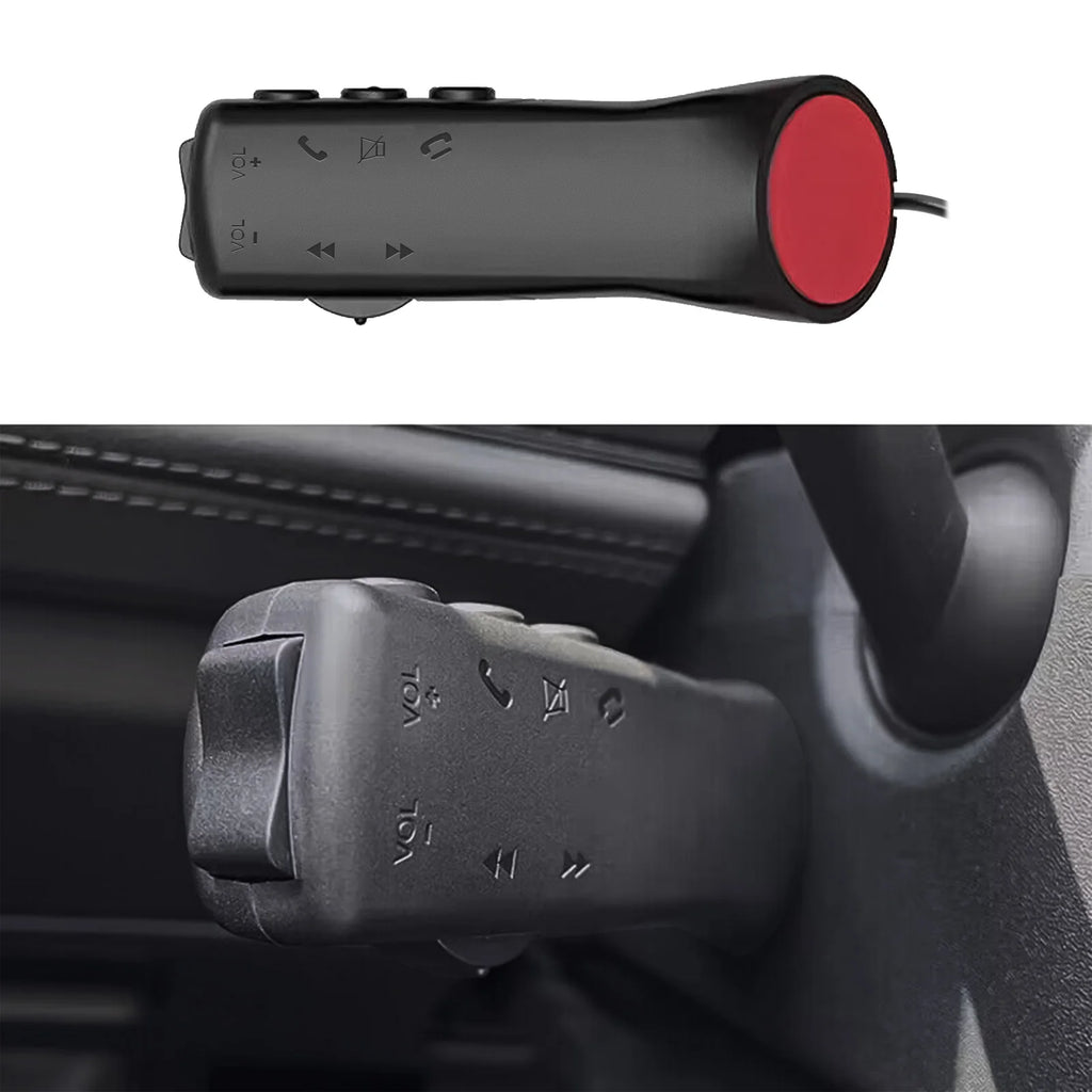 AD 7 Keys Button Car Steering Wheel Buttons Multi-functional Remote Controller for Car Audio GPS - Automotive LED Light