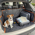 Heavy Duty Dog Seat Cover Waterproof Nonslip Pet Trunk Liner Hammock with Side Flaps for SUV Tru - Automotive LED Light