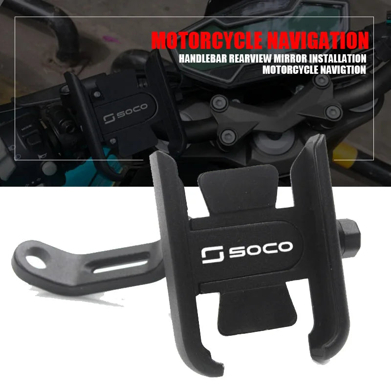 For SUPER SOCO CPX CUX TC 50/MAX/WANDERER TS 2019-2021 Motorcycle Aluminum Handle Bar Mobile Pho - Automotive LED Light