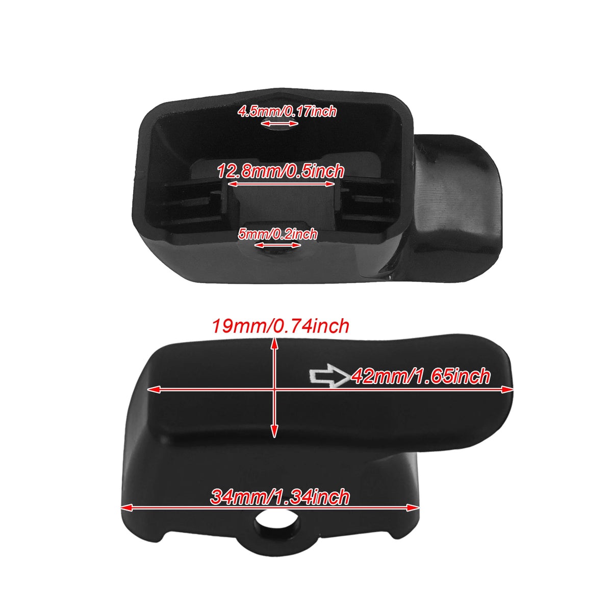 Motorcycle Turn Signal Extension Cap Switch Button Extended Cover Black/Chrome For Harley Softai - LED Motorcycle Light