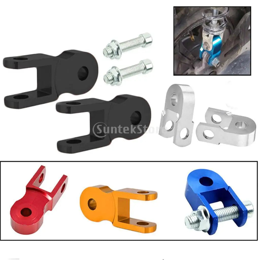 Suspension Shock Absorber Height Extension Riser Aluminum Upgrade Kit for Motorcycle ATV Trail B - Automotive LED Light
