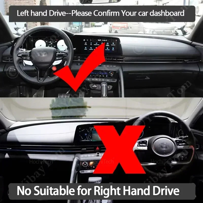 Anti-Slip Dashboard Cover Protective Pad Car Accessories Sunshade Carpet for Hyu for Hyundai I30 CN7 - Automotive LED Li