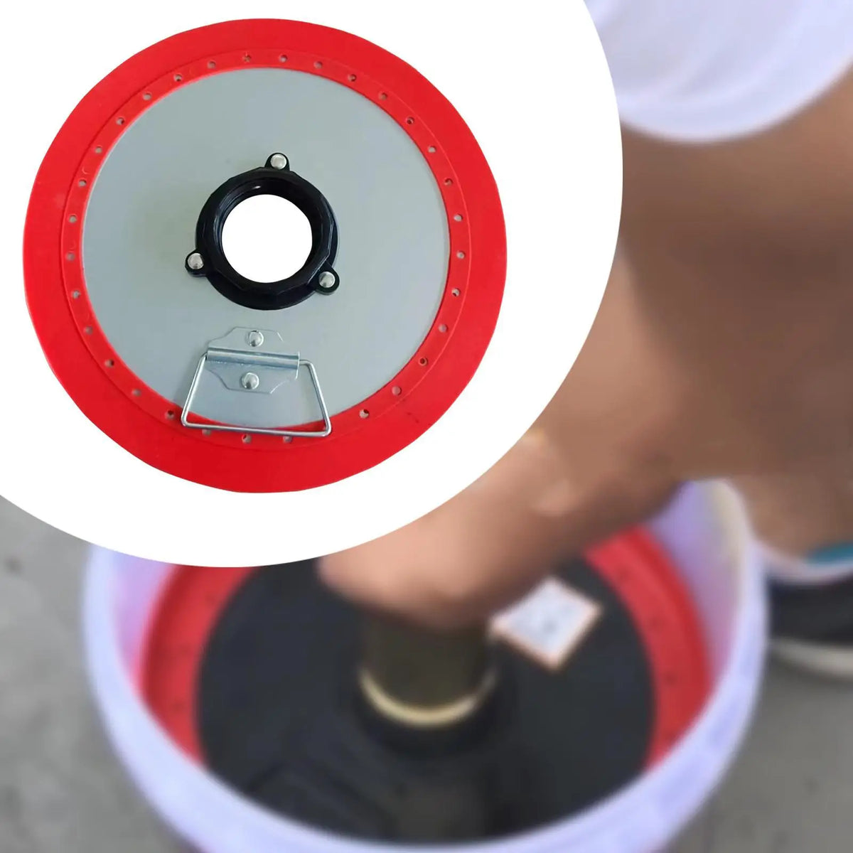 Universal Oil Suction Pan Double Layer Grease Tray with Handle for Car and Machinery Maintenance - Automotive LED Light