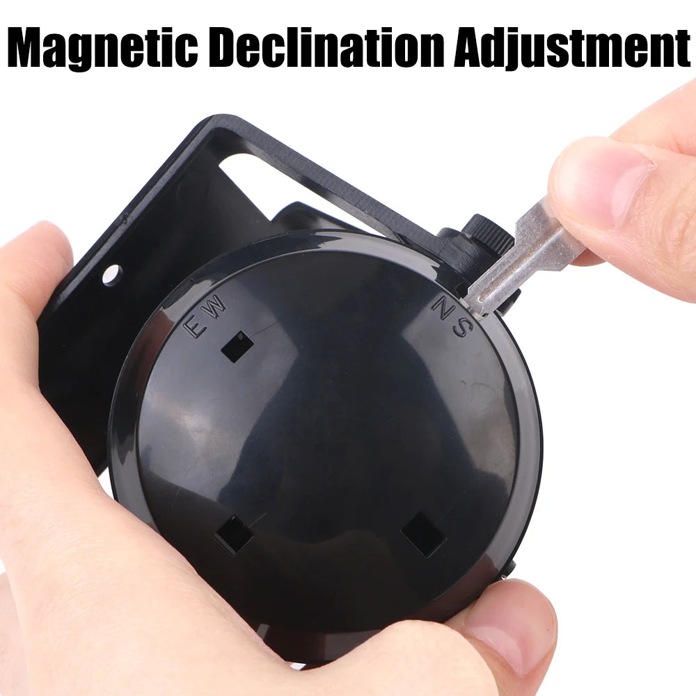 Waterproof 12V Boat Compass With Electronic LED Light Nautical Compass Navigation Positioning LC - Automotive LED Light