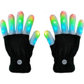 LED Light Night Glowing Gloves Finger Lighting Flashing Glow Mittens Glitter Gloves for Entertai - Automotive LED Light