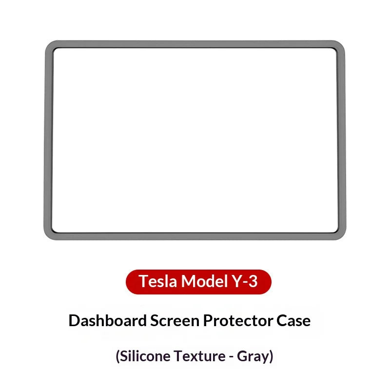 For Tesla Model 3 Y Silicone Protective Frame Edge Cover Central Control Accessories Navigation  - Automotive LED Light