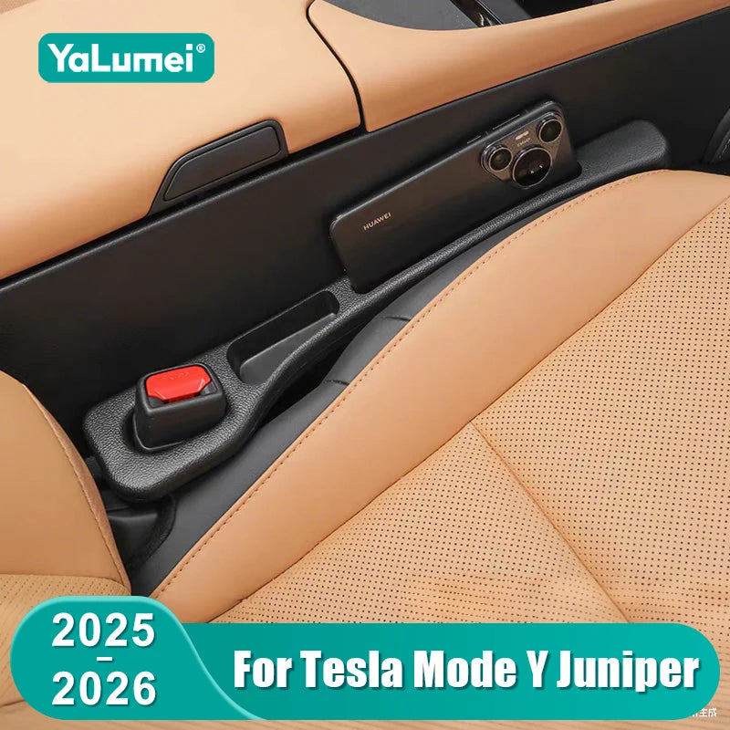 For Tesla Mode Y Juniper 2025 2026 Car Seat Gap Filler Side Seam Plug Strip Leak-proof Filling S - Automotive LED Light