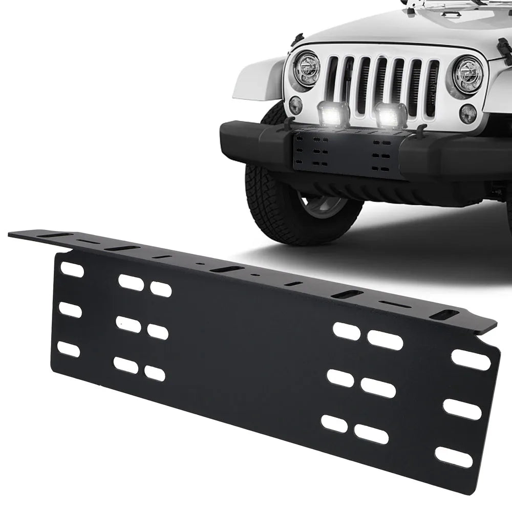 Aluminium Alloy 4x4 Offroad LED Work Lights Spotlights Stand License Plate Bracket DRL Lamp Fog  - Automotive LED Light