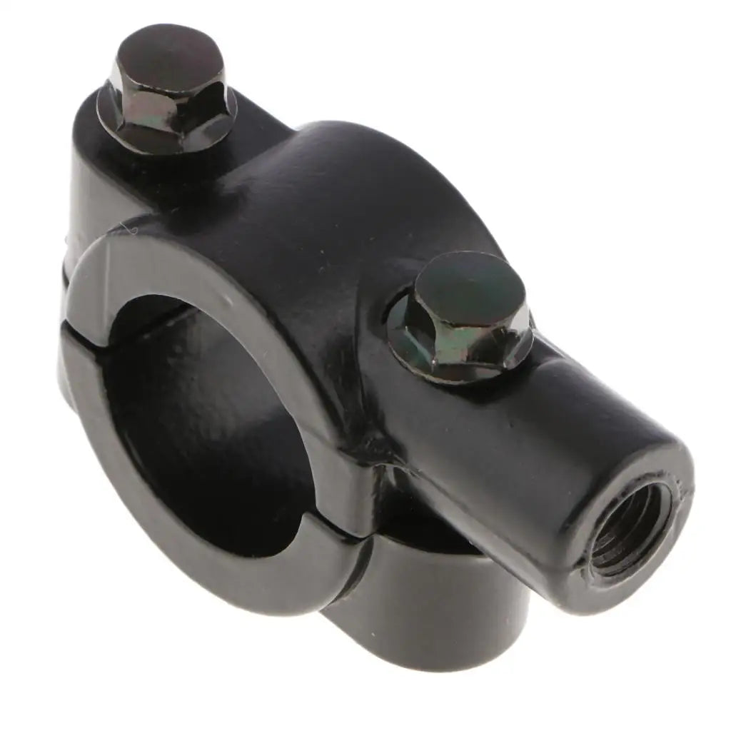 Motorcycle Rearview Mirror Holder 8mm Metal Handlebar Clamp Bracket Universal Accessory for Bike - Automotive LED Light