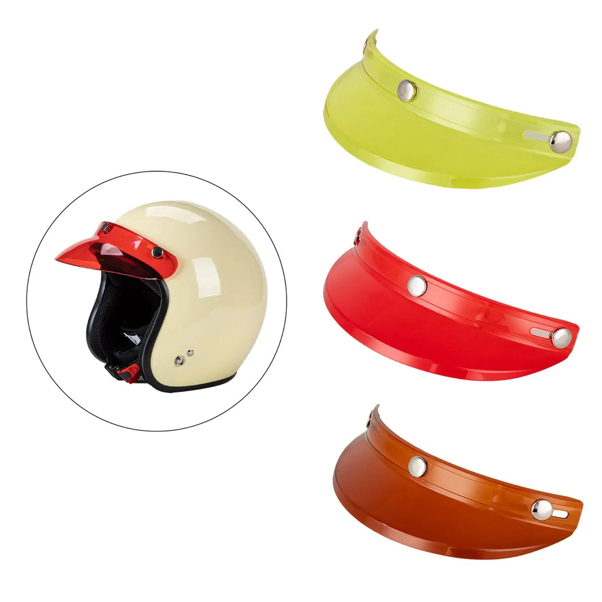 Motorcycle Helmet Visor Peak Cover Fashion Universal Sun Protection Helmet Visor Protector for H - Automotive LED Light