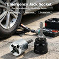 Heavy Duty Scissor Car Jack Socket Adapter Rust Resistant Steel Auto Lift Converter Tool Attachm - Automotive LED Light