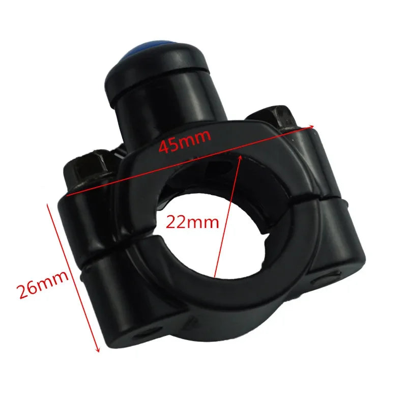 Universal 7/8" Motorcycle Switch Handlebar Mount Electric Power Start Kill Horn Fog Light With W - LED Motorcycle Light