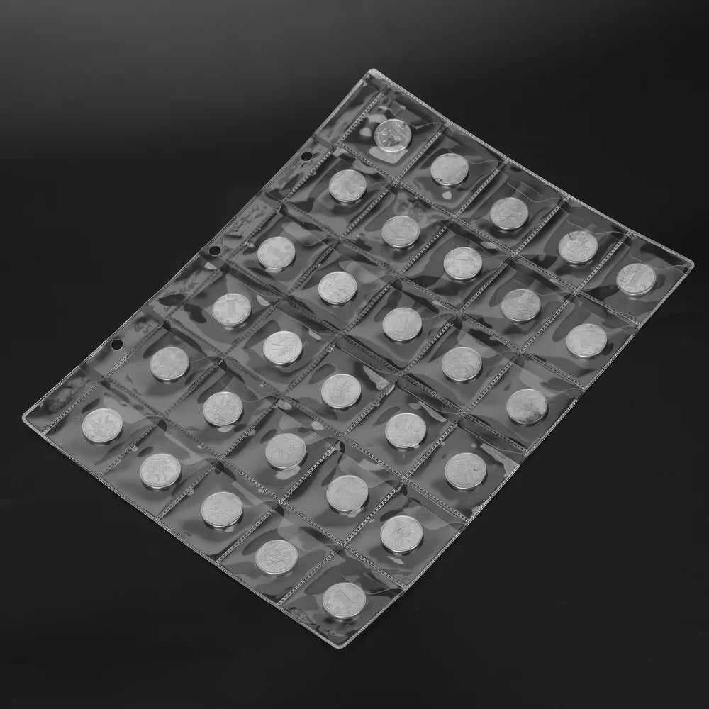 Collection Money Album Case Classic Coin Holder Sheet Mini Penny Coin Storage Albums 20/30/42 Po - Automotive LED Light