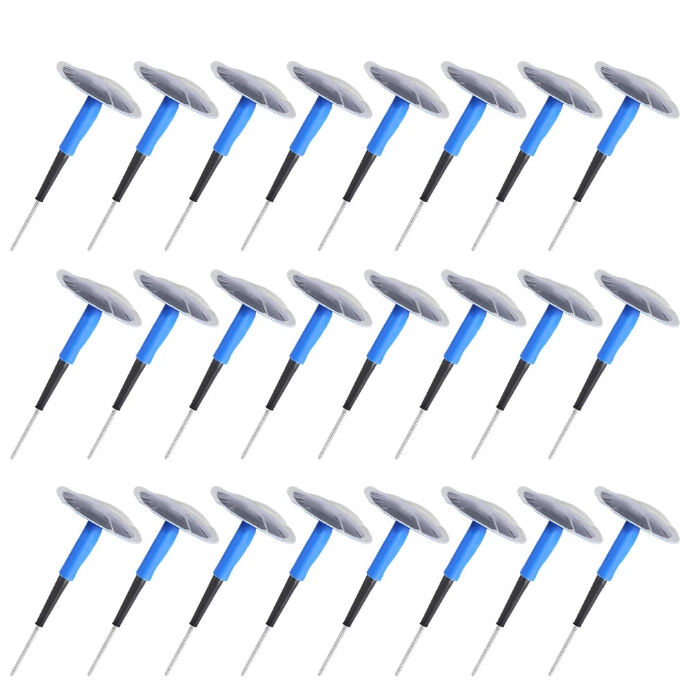24Pcs Tire Puncture Patch Tubeless Patch Gum Car Motorcycle Universal Tubeless Tire Puncture Rep - Automotive LED Light