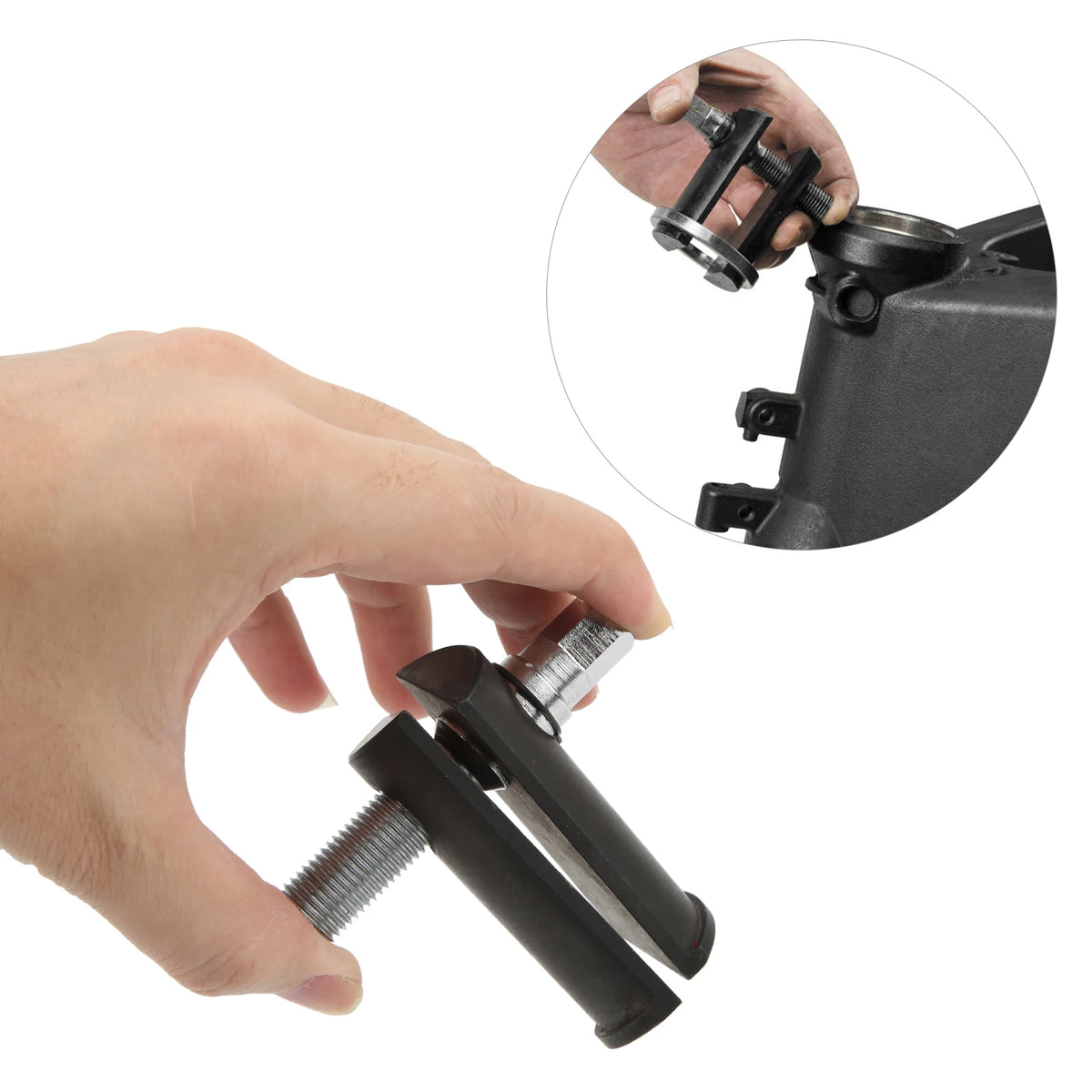 Motorcycle Steering Stem Bearing Race Removal Tool for 1-1/8inch to 2-5/8inch ID Races Steering  - Automotive LED Light