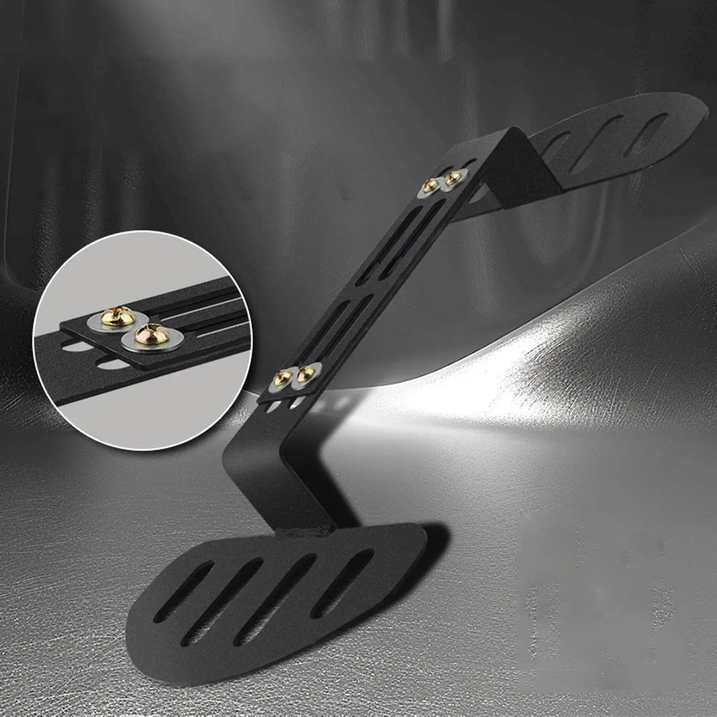 Electric Bike Front Footrest Adjustable Widen Front Foot Pedal Foot Rest Easy to Install Motorcy - Automotive LED Light