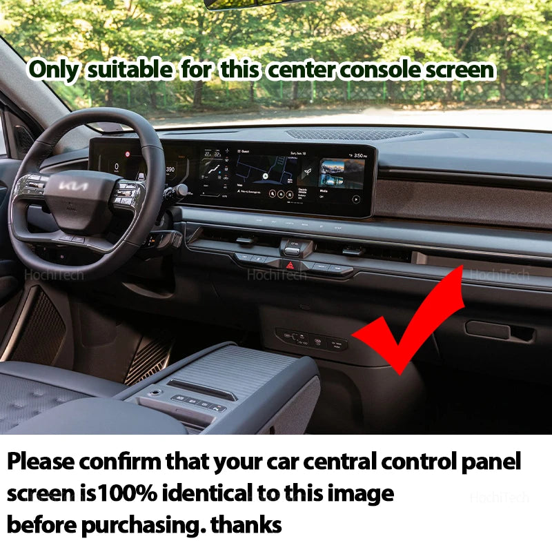 Central Control Screen Rear Storage Pad for Kia EV9 MV 2024-2025 Anti-Slip Dashb for Kia EV9 2024-2025 - Automotive LED