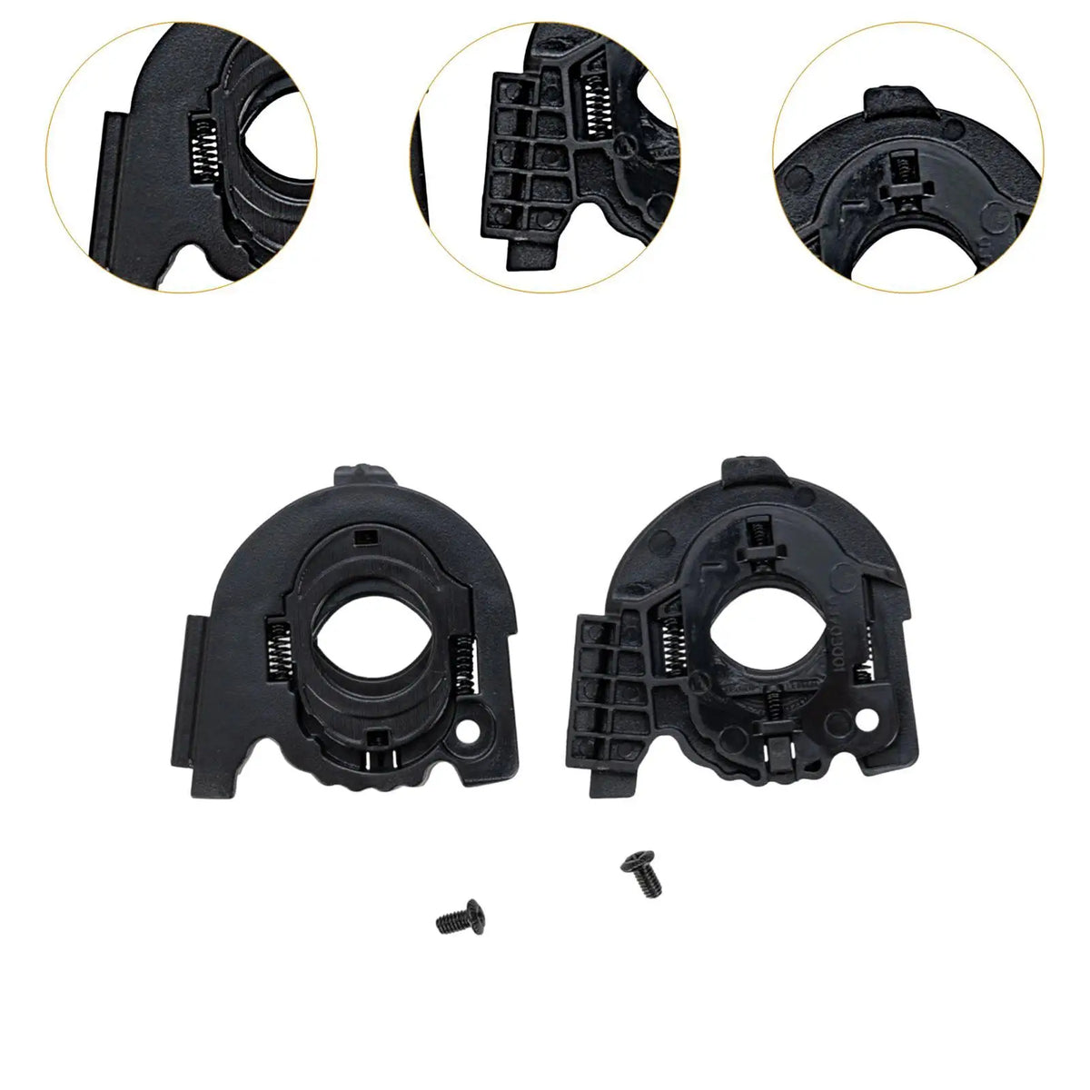 2 Pieces Helmet Visors Shield Base Practical Premium Easy to Install Left and Right Accessories  - Automotive LED Light