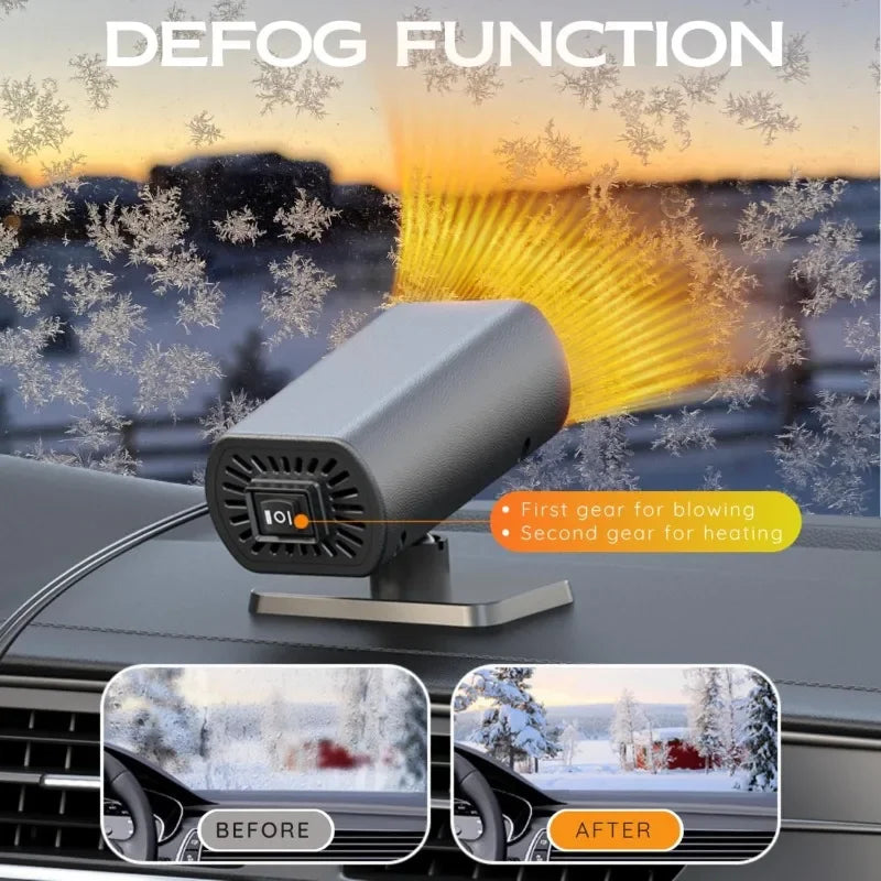 12V 200W Defrosting Demister Car Heater Fans Defogger Windshield Frost Snow Mist Removal Heating - Automotive LED Light