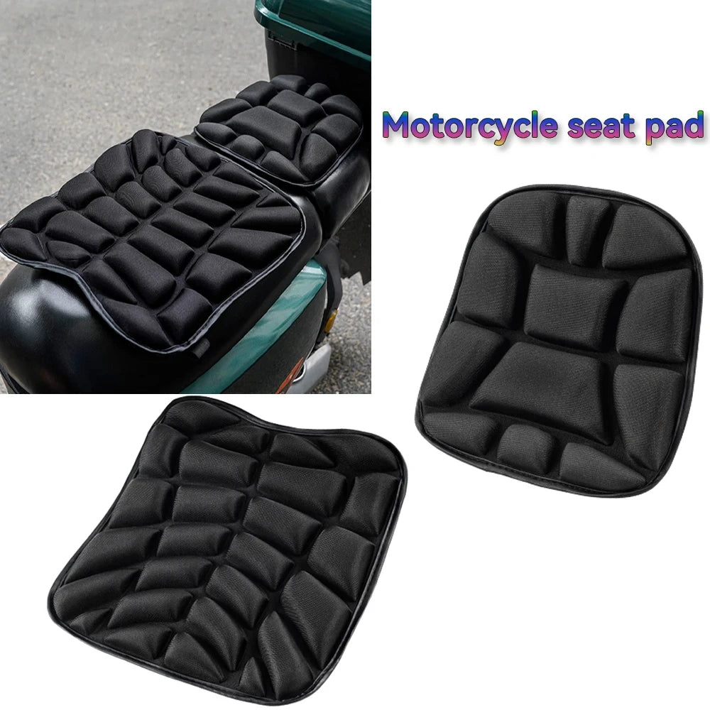 Motorcycle Seat Pad 3D Comfort Gel Cushion Seat Breathable Universal Shock Absorbing Seat Cover  - Automotive LED Light