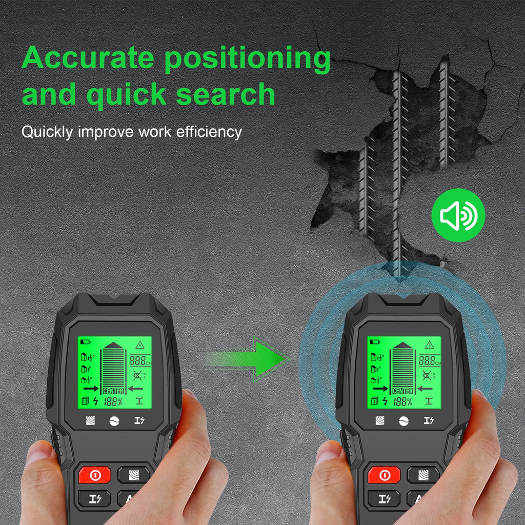 Wall Scanner 7 in 1 LCD Electronic Detector Metal Detector Testing Tools High Sensitivity Wall S - Automotive LED Light