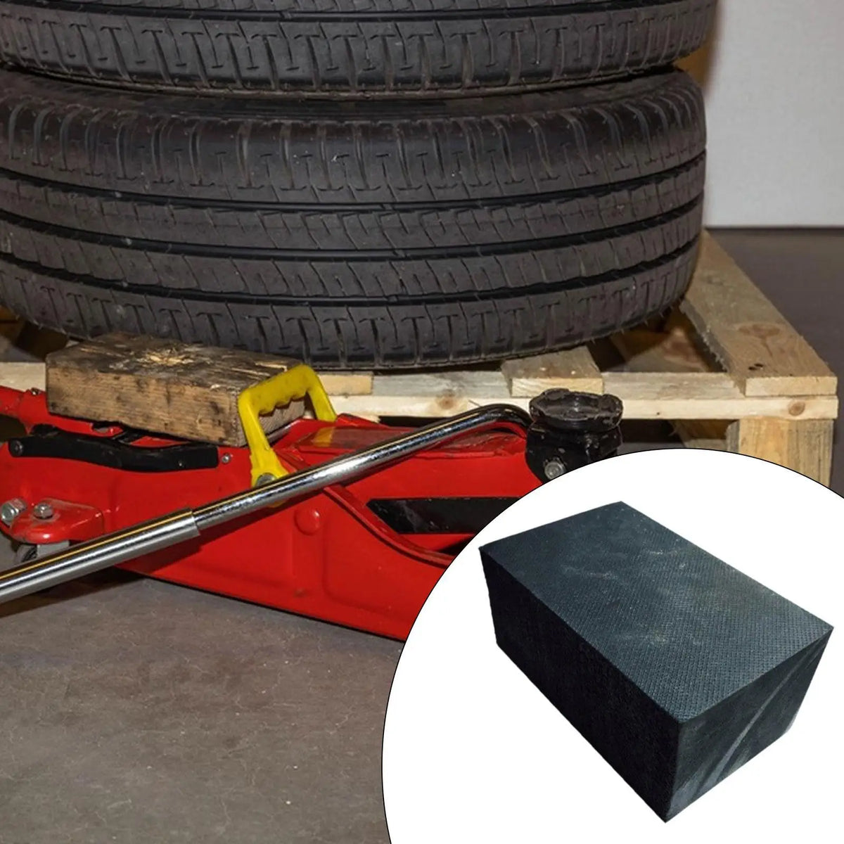 Car Lift Pad Wear Resistant Foam Arm Pads Rubber Hoist Block for Vehicle Frame Rail Protection A - Automotive LED Light