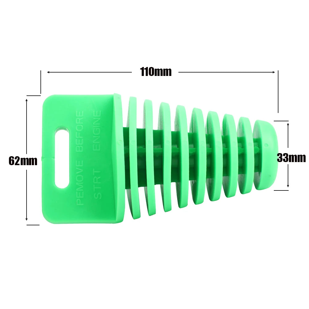 15-62mm Exhaust Pipe Plug Motorcycle Motocross Tailpipe Rubber Air Bleeder Plug Exhaust Wash Plu - Automotive LED Light