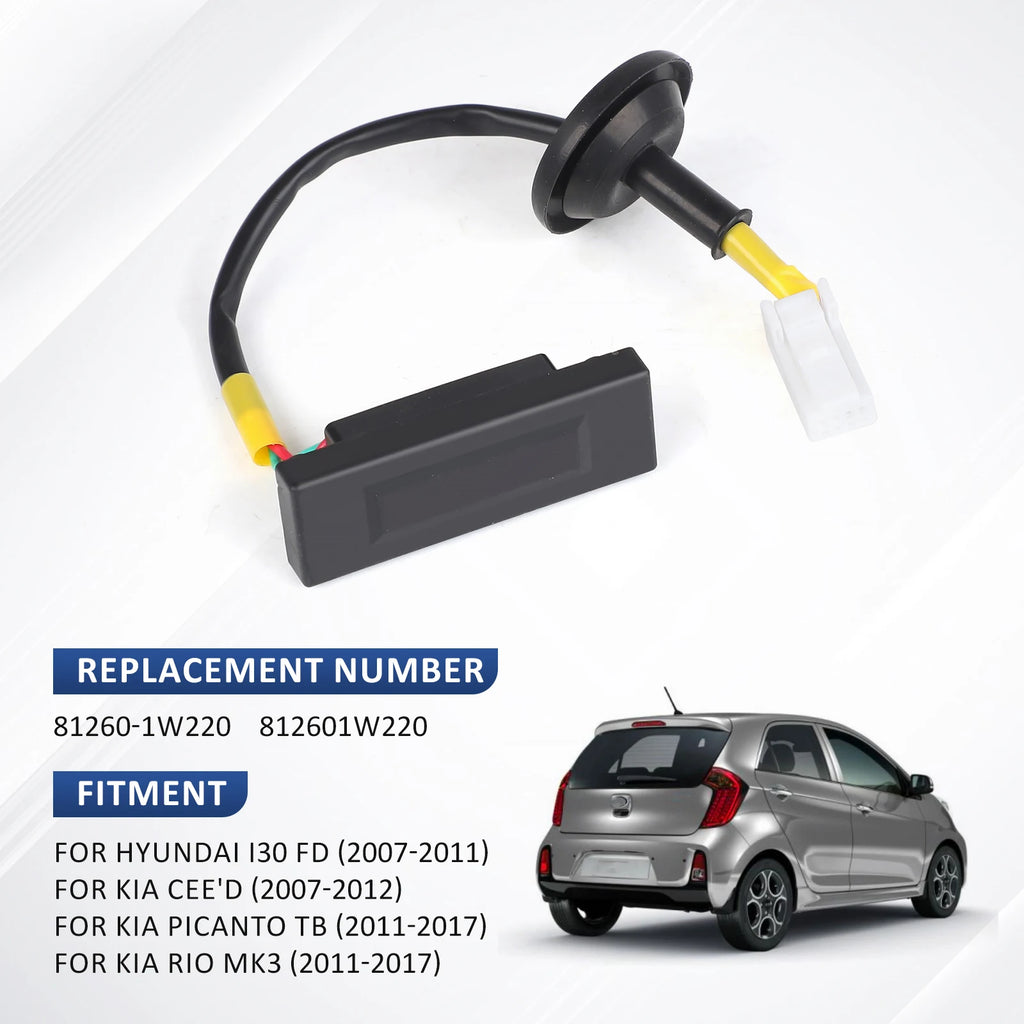 81260-1W220 Rear Hatch Liftgate Tailgate Latch Trunk Lock Lid Switch Button For Kia Rio Kia Prid - Automotive LED Light