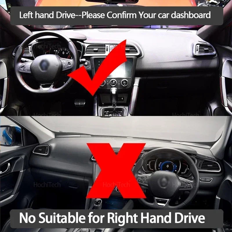 Anti-Slip Dashboard Cover Protective Pad Car Accessories for Renault Kadjar 2015 2016 2017 2018  - Automotive LED Light