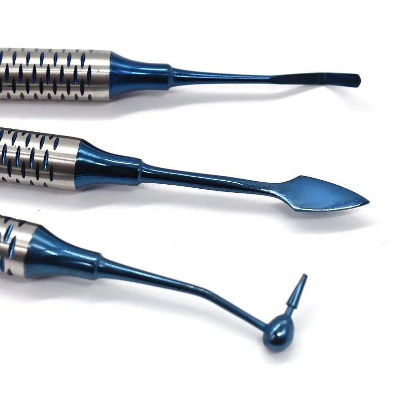 For Dental Clinic Use 6 Pcs Kit Non Stick Double Head Spatula Composite Resin Filling Scraper Re - Automotive LED Light