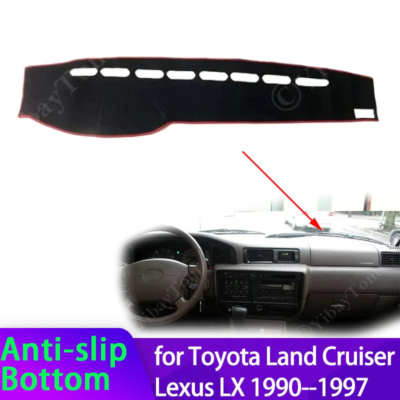 Dashboard Cover For Toyota Land Cruiser J80 LC80 Lexus LX 450 1990 ~ 1997 Anti-S for Toyota LC80 J80 1990-1997 - Automot