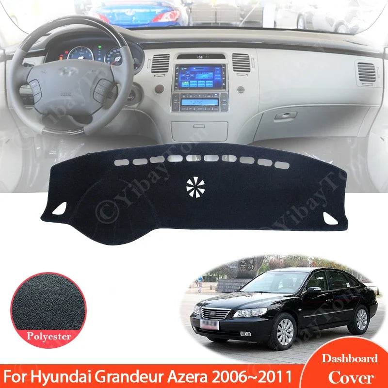 For Hyundai Grandeur Azera 2006 ~ 2011 Dashboard Cover Pad Protective Car Access for Hyundai 2006-2011 - Automotive LED