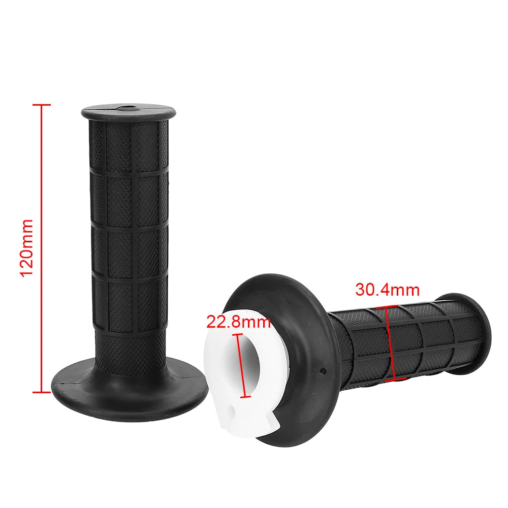 7/8" 22mm Motorcycle Grips Throttle Accelerator Universal Handle Grips and Cable Set Handle Bar  - Automotive LED Light