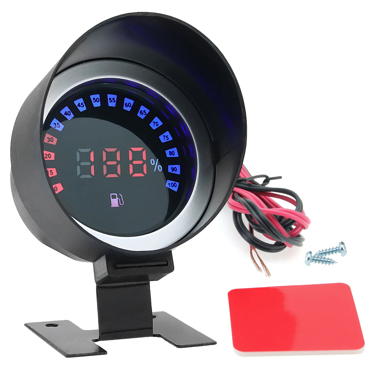 12V 24V Car Truck Fuel Level Gauge LCD Digital Car Gauge Meter For Truck Motorcycle Car Oil Tank - Automotive LED Light