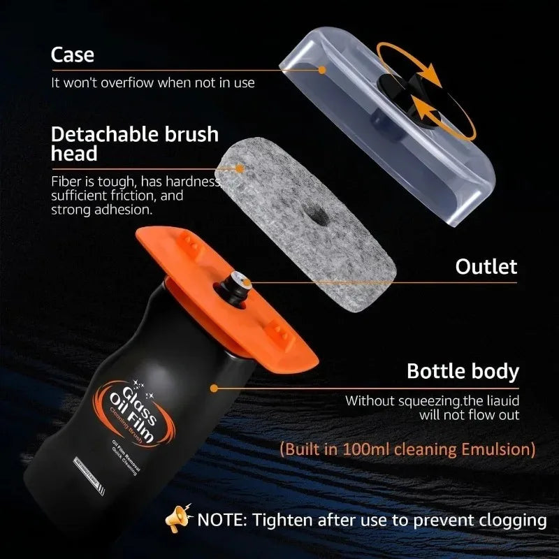 Anti Fog Auto Glass Windshield Cleaner 100g Car Windshield Glass Water Rain Repellent Car Oil Fi - Automotive LED Light