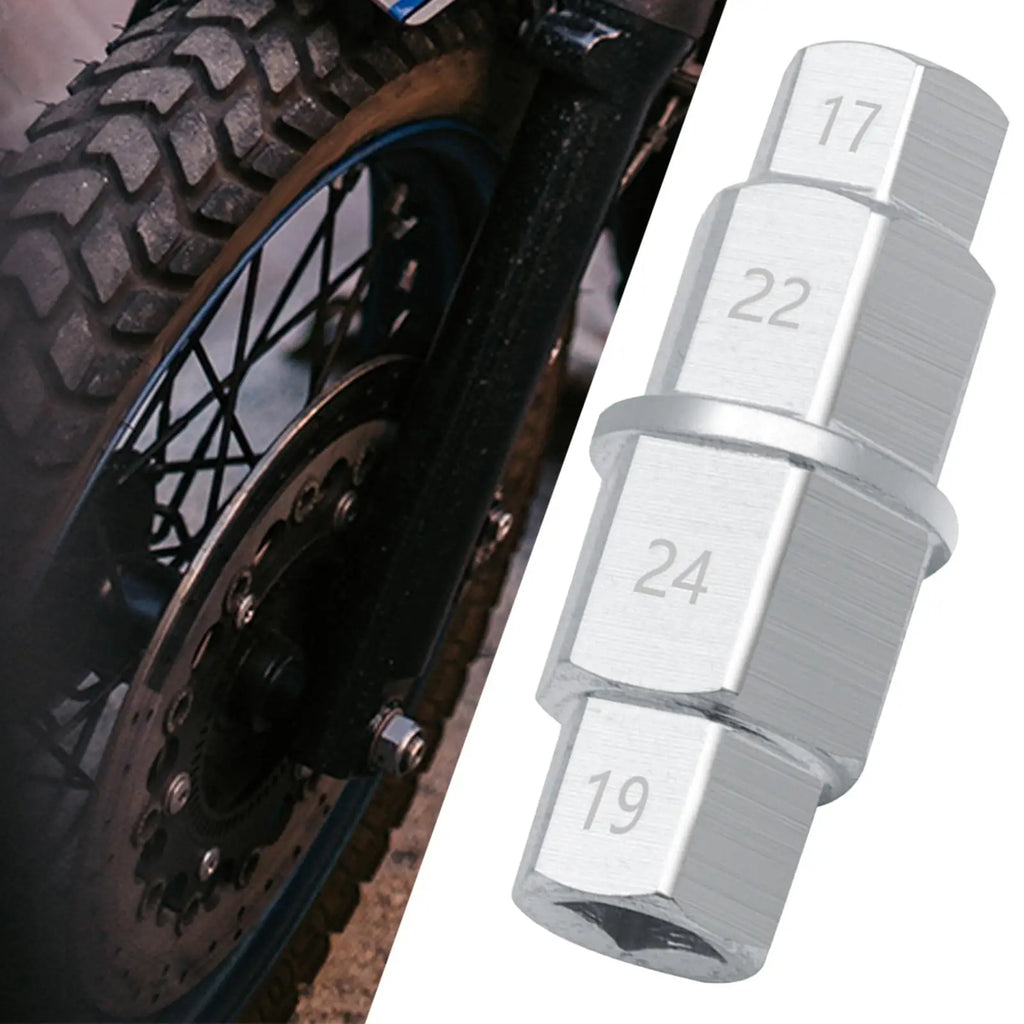Hex Axle Tool Universal Chrome Silver Hex Wrench Removal Tool Hex Allen Axle Spindle Tool for Mo - Automotive LED Light