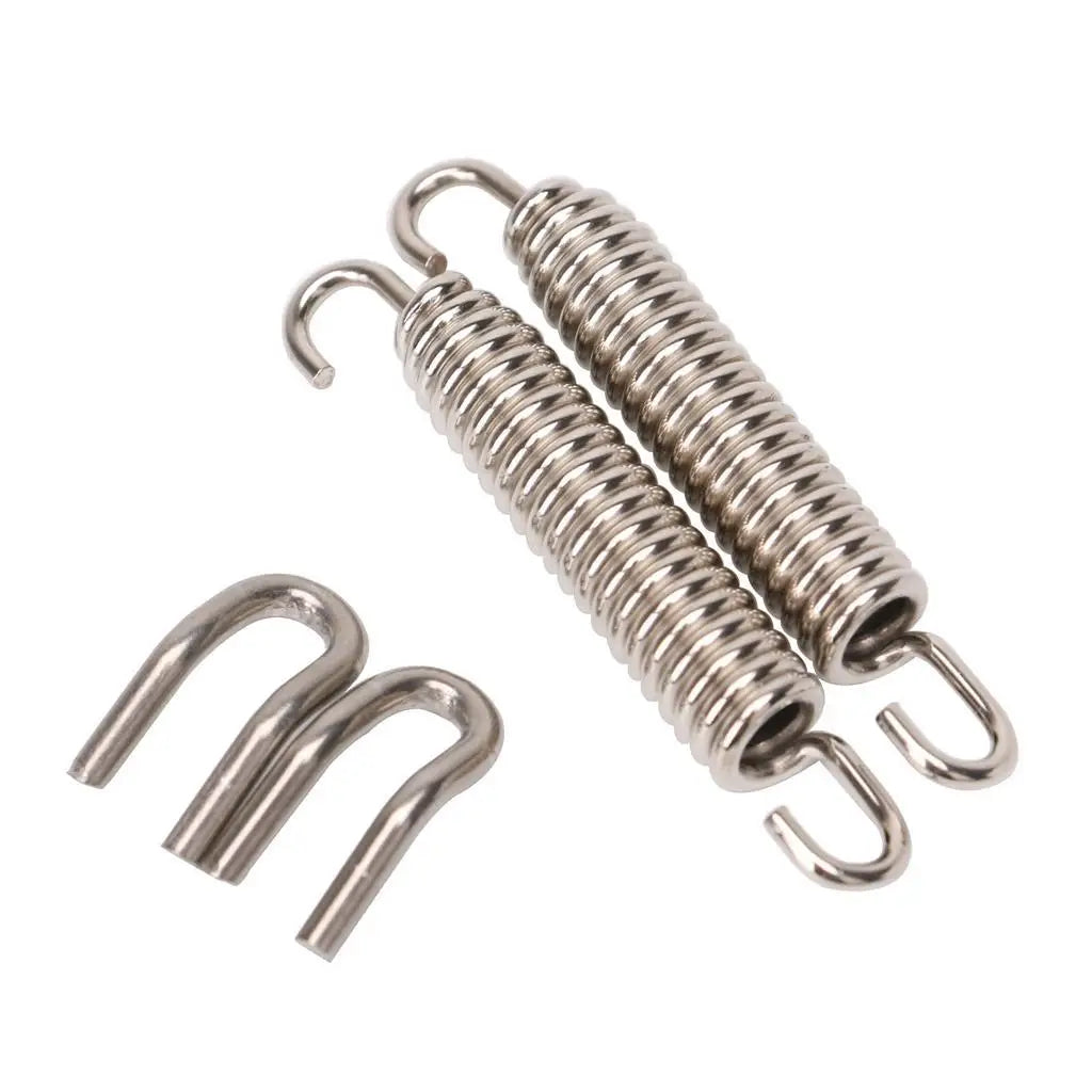 Universal Muffler Exhaust Clamp Stainless Steel Band Joint Clip for Motorcycle Exhaust Pipes Roa - Automotive LED Light