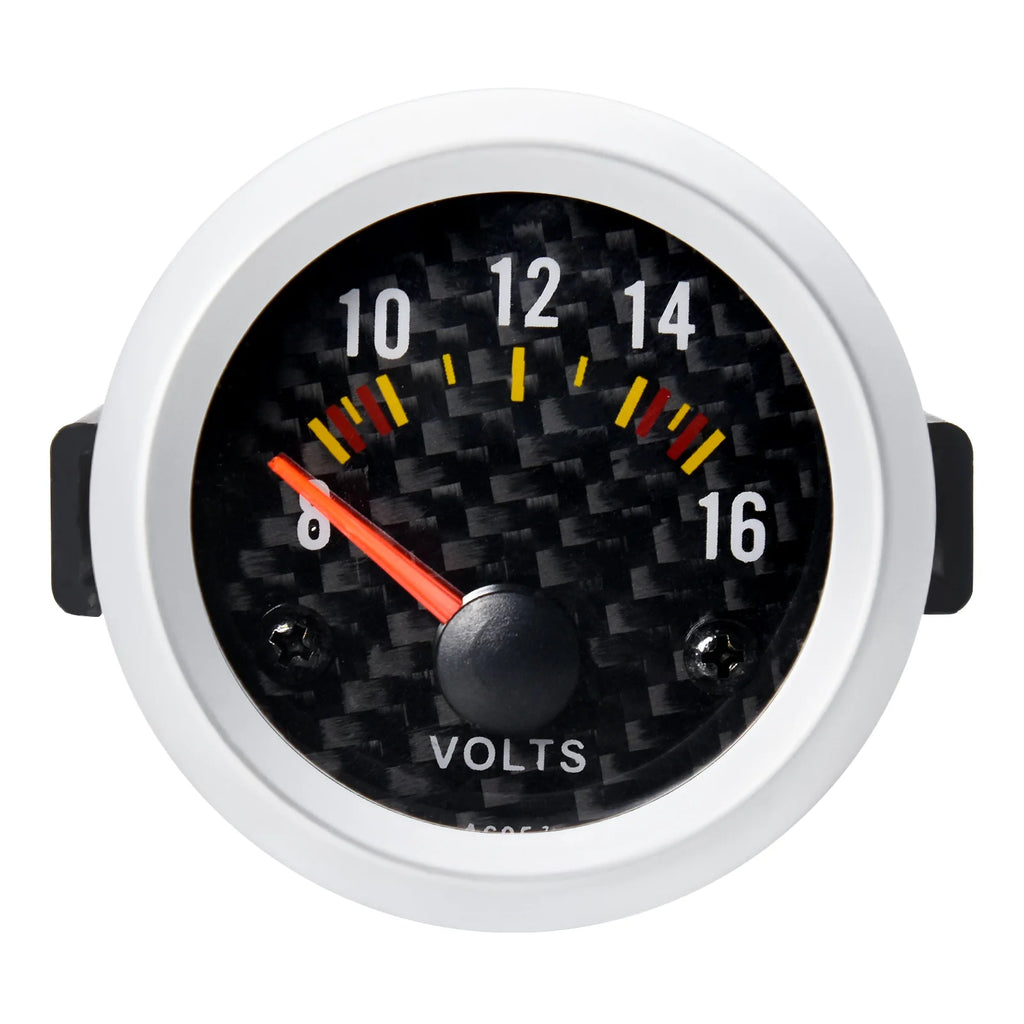 AD 52mm Voltmeter Gauge VOLT Meter 12V Auto Instrument Voltage Meters 8~16V Meter Painel Univers - Automotive LED Light