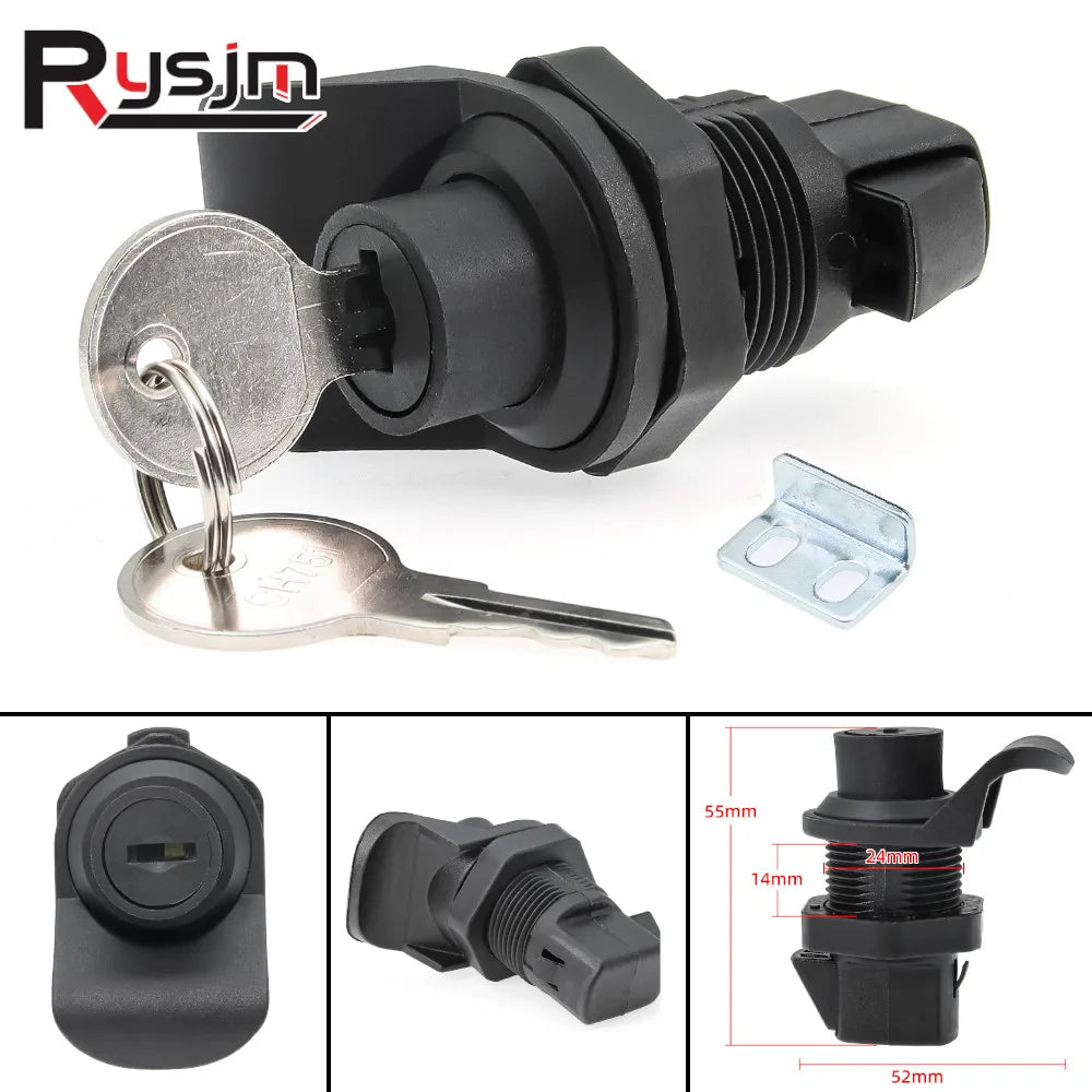 1PC Durable Latch Button Lock Marine Hardware for Boat RV Trailer Cupboard Drawer Latch Lock wit - Automotive LED Light