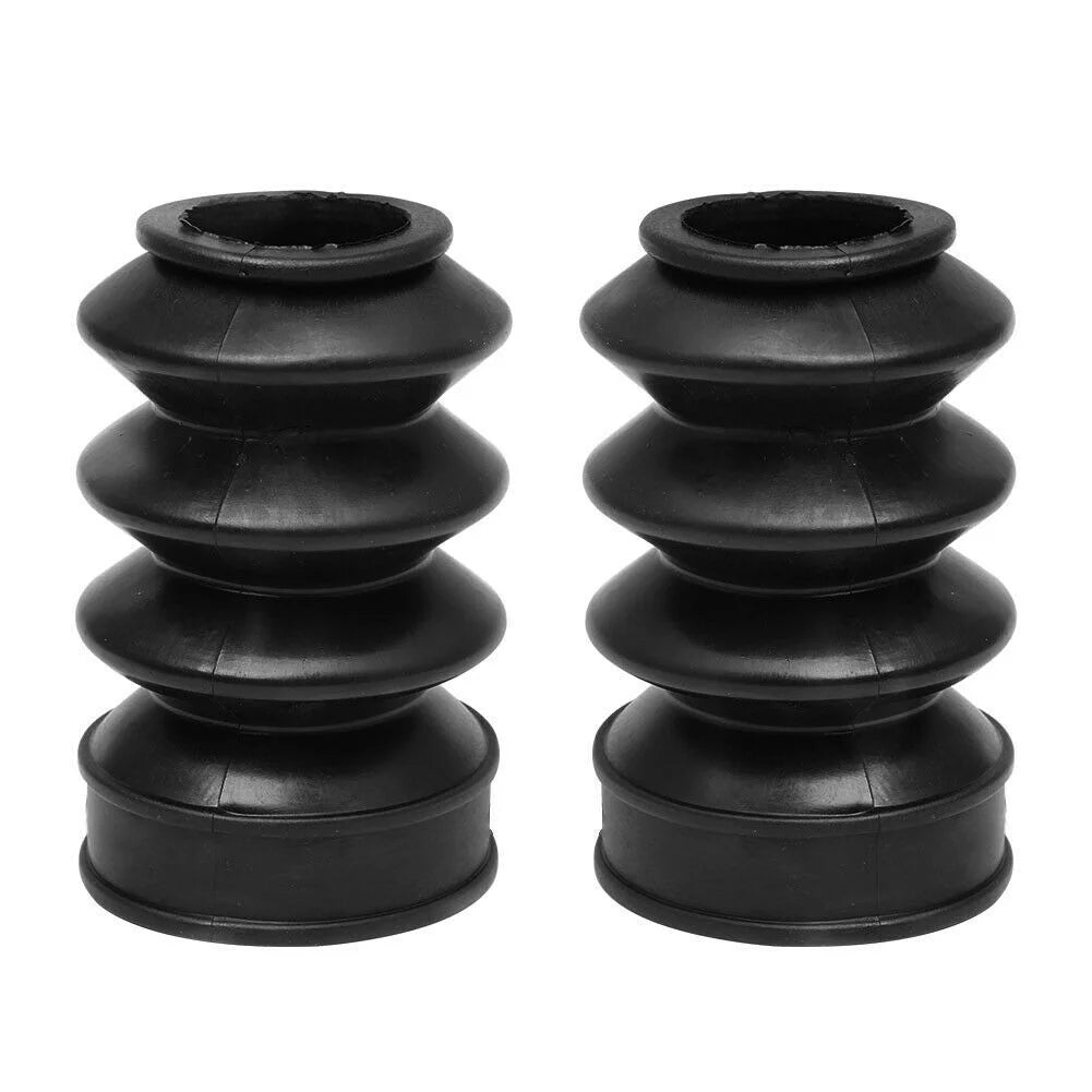 Black Motorcycle 39mm Rubber Fork Cover Gaiter Gator Boot Shock Protector Dust Guard For Harley  - Automotive LED Light
