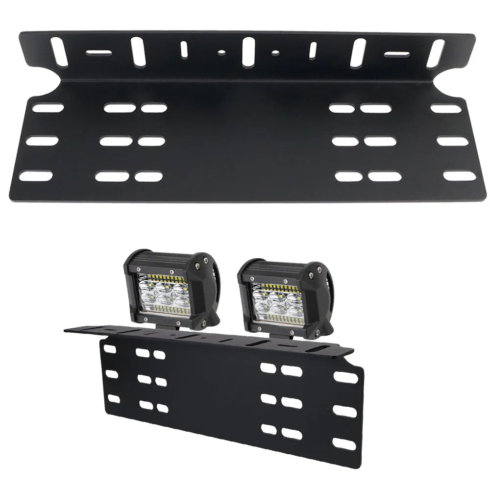 Aluminium Alloy 4x4 Offroad LED Work Lights Spotlights Stand License Plate Bracket DRL Lamp Fog  - Automotive LED Light