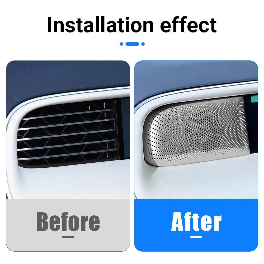 For Xpeng G6 2023 2024 Car Dashboard Audio Loudspeaker Speaker Trim Cover Stainl for Audi G6 - Automotive LED Light