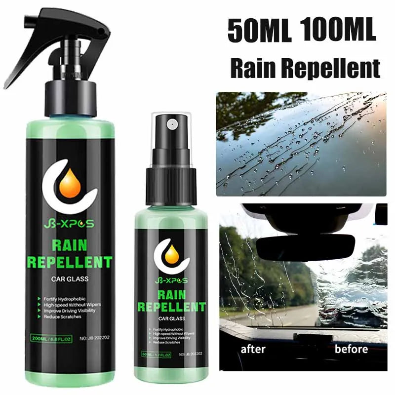 50ML/100ML Car Glass Water Repellent Spray Auto Ceramic Coating Windshield Nano Hydrophobic Liqu - Automotive LED Light